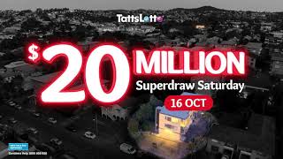 20M TattsLotto Superdraw 16 Oct 2021  The Lott  Official Home of Australias Lotteries [upl. by Carita]