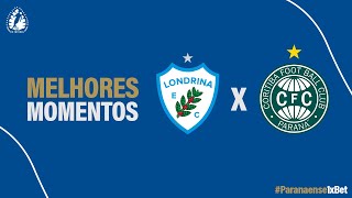 Melhores momentos  LONDRINA X CORITIBA  Rodada 3 [upl. by Annaihr]