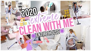 2020 EXTREME CLEAN WITH ME HOUSE CLEANING MOTIVATION FOR HOMEMAKER  SAHM BriannaK [upl. by Annaek]