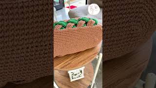 🥰 HARİKA OLDU 💯 ÖRGÜ ÇANTA YAPIMI  TIĞ İŞİ FARKLI ÇANTA  YENİ ÖRGÜ ÇANTA MODELLERİ crochetbag [upl. by Aryad181]