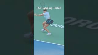 Amanda Anisimova shorts tennisplayer tennis tennisserve trending toronto [upl. by Lliw567]