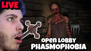 PHASMOPHOBIA LIVE  Type Jumpscare To SCARE me 😳 OPEN LOBBY WITH VIEWERS shorts horrorgaming [upl. by Flowers]