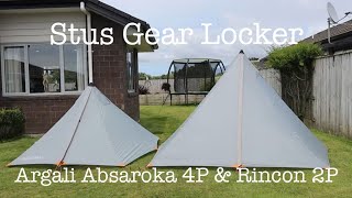 Stus Gear Locker  Argali Rincon 2P amp Absaroka 4P Tents [upl. by Augustina]