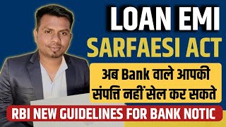 RBI New Guidelines for sarfaesi Act 2002  sarfaesi Act 2002 in Hindi [upl. by Blakely]