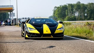 25 Million Lamborghini Centenario LP7704  Accelerations amp Driving on Track [upl. by Rudich957]