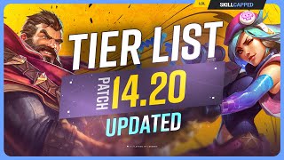 NEW UPDATED TIER LIST for PATCH 1420  League of Legends [upl. by Brendin]