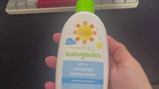 Babyganics SPF 50 Baby Sunscreen Spray Review [upl. by Yemrej]