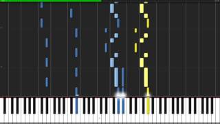 GorchFockMelodei  EntreDeuxMers Piano amp Flute Tutorial Synthesia [upl. by Amalee574]