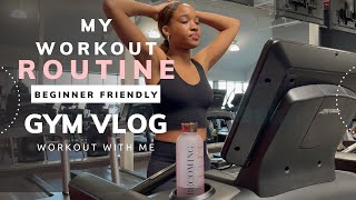 GYM VLOG  My Beginner Friendly Workout Routine  what’s in my gym bag 🏋️‍♀️✨ [upl. by Oivlis653]