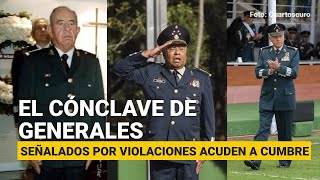 Exsecretarios señalados por violaciones acuden a cumbre militar del piso 8 de Sedena [upl. by Genesa777]