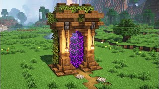 Minecraft Nether Portal Design  Tutorial [upl. by Ravens486]