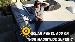 Renogy Solar Add On To Existing RV Set Up  Thor Magnitude Super C Motorhome [upl. by Tloc]