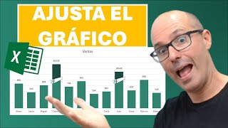 ✅ GRAFICAR DATOS con mucha VARIACIÓN entre ellos en excel [upl. by Epuladaug]