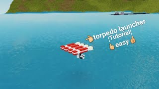 Roblox plane crazy easy torpedo launcher tutorial [upl. by Atsirtal]