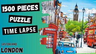 Solving London 1500 Pieces Puzzle  Castorland Puzzle [upl. by Ubana953]