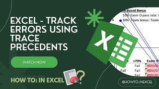 Excel  How to Trace Formulas using Trace Precedents incl shortcut [upl. by Bendick]