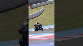 BIG slide for Locatelli in Race 2 🤯  2024 EmiliaRomagnaWorldSBK 🇮🇹 [upl. by Edas]