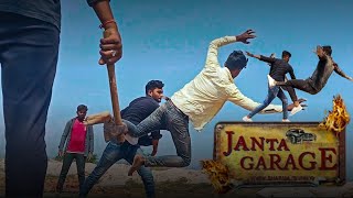 Janta Garage Movie  NTR Fight Spoof  Best Scene Janta Garage hindi Dubbed Film  Fight Guruvan [upl. by Retnuh744]