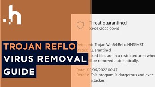 Remove TrojanWin64RefloHNSMBT Virus [upl. by Susi292]