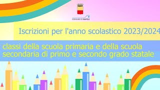 Tutorial iscrizioni online as 202324 [upl. by Slavin]