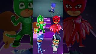 PJ Masks  Gekko 🆚 Owlette 🆚 CatBoy 🆚 Romeo X Dance Song Tiles Hop EDM Rush shorts [upl. by Vod55]