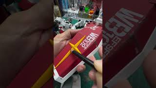 Perfect Grade RX782 Weathering of Shield using Tamiya weathermaster gundam gunpla rx782 tamiya [upl. by Cresida]