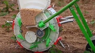 seeders amp transplanters hand manual corn seeder machine planter corn seed planter seeder planter [upl. by Kostman]