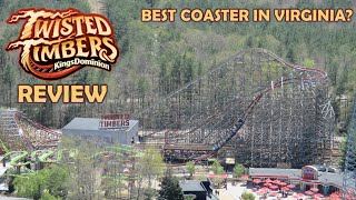 Twisted Timbers Review Kings Dominion RMC Hybrid Coaster  Best Coaster in Virginia [upl. by Patrica201]