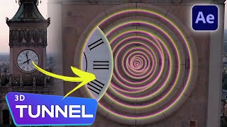 Create 3D Tunnel Zoom Transition in After Effects [upl. by Weidman]