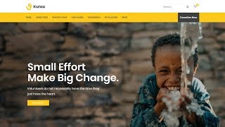 How to Make a Charity and a Fundraising Website for Organisations amp NGOs with WordPress Kunco Theme [upl. by Aridnere]