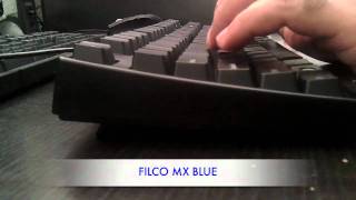 Filco MX Brown vs MX Blue Sound Comparison [upl. by Denver]