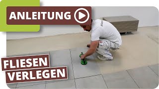 Fliesen verlegen  planeo DIY Tiles [upl. by Yolane]