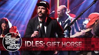 IDLES Gift Horse  The Tonight Show Starring Jimmy Fallon [upl. by Marys]