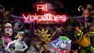 FNaF Security Breach  VOICE LINES  Animated Slideshow Style [upl. by Venita]