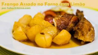 Frango Assado no Forno com Limão [upl. by Pauiie811]