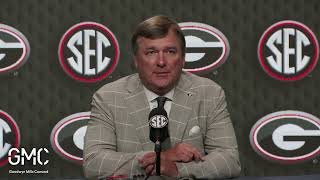 Kirby Smart calls Nick Saban quotthe GOATquot [upl. by Arotal]