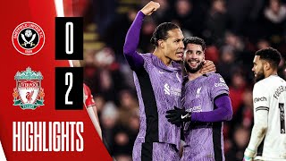 Van Dijk amp Szoboszlai goals down Blades  Sheffield United 02 Liverpool  Premier League highlights [upl. by Nlycaj]