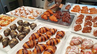 Amazing The Process of Making Various Croissants  Korean Food ASMR [upl. by Nylidnarb]