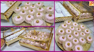 Gâteaux 🇩🇿 pour fiançailles recettes MkhebezMakrout Elouz حلويات الخطوبةوصفة مخبز مقروط اللوز [upl. by Niwrud]