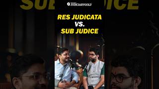 Res Judicata vs Res Sub Judice  What’s the Difference [upl. by Ykcor]