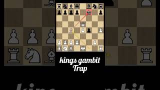 Kings gambit trap youtubeshorts chess chesstalkbangla [upl. by Teleya]