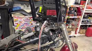 How to internally wire handlebars the EASY way on Harley Davidson motorcycle [upl. by Atiuqcir]