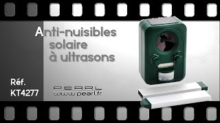 REPULSIF à ULTRASON  Chien Chat Rongeurs Oiseaux et Gibier  alimentation SOLAIRE  PEARLTVFR [upl. by Ttezil]