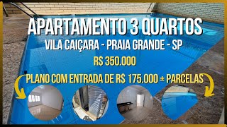 Apartamento 3 quartos 200 metros Mar Vila Caiçara Praia Grande  SP RP562 praiagrande casanapraia [upl. by Torre862]