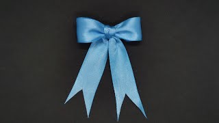 Schleife binden zum Geschenke einpacken  DIY einfache Geschenkschleife selber basteln  simple bow [upl. by Savior757]