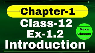 Introduction Chapter1  Relation amp Function  Class 12 Math Chapter1  Chapter1 Class12 Nexa Classes [upl. by Aikim]