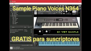 Sample Profesional PianoVoices  Korg N364 [upl. by Bithia]