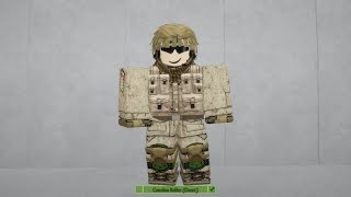 Roblox Canadian Soldier Desert Avatar Build [upl. by Hollis785]