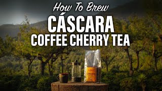 HOW TO BREW CÁSCARA COFFEE CHERRY TEA 🍒☕️ in a FRENCH PRESS  Step by Step ☕ [upl. by Roht]