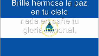 Hymne national du Nicaragua  Himno nacional de Nicaragua [upl. by Kimball]